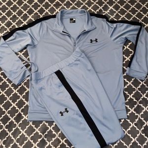 Under ARMOUR fitted Full Zip Poly Training Top Grey Size XL